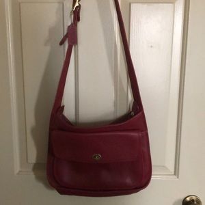 Coach leather shoulder purse